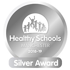 Healthy Schools Manchester Silver Award 2018-2019 Logo
